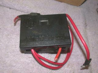 Vintage Ge Bakelite Black Fuse Box Holder Panel 19d413045