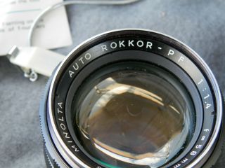 Vintage Minolta SR - 7 Camera,  Leica Meter 3,  Case,  Filter & 2 Lenses Estate Find 3