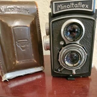Minoltaflex Tlr Film Camera Chiyoko Rokkor 75mm F/3.  5