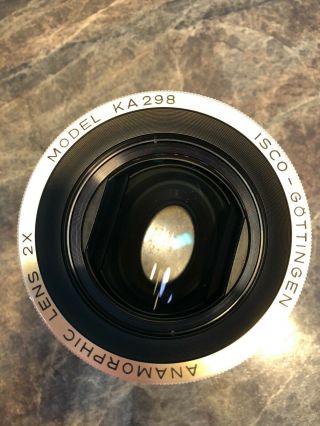 Isco Anamorphic Lens 2x Model Ka298 Isco Gottingen - Lens Made In Germany