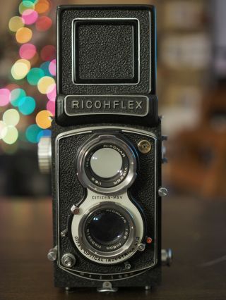 Ricoh Ricohflex Dia 80mm F/ 3.  5 Tlr 6x6 Medium Format