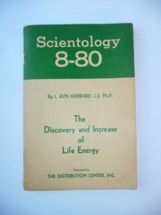 Vintage Scientology 8 - 80 Book,  Rare 1952,  L.  Ron Hubbard