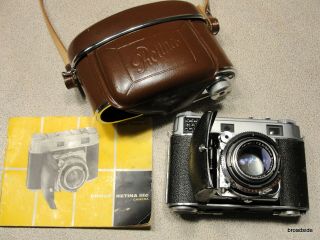 Kodak Retina Iiic 35mm W/ Schneider - Kreuznach Xenon " C " F 2.  0 / 50mm Lens