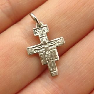 925 Sterling Silver Vintage Bliss Crucifix Cross Small Pendant
