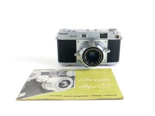 Ricoh 500 Rangefinder 35mm Film Camera W/ Seikosha - Mx 4.  5cm F/2.  8 Lens