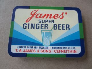 Of 100 Old Vintage - James Ginger Beer / Soda Labels - England