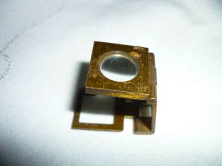 Vintage Folding Brass Jewelers Loupe Magnifying Glass Germany 2