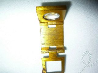 Vintage Folding Brass Jewelers Loupe Magnifying Glass Germany 3