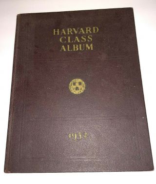 Vtg 1932 Harvard University Class Album Yearbook,  Photos,  James Agee,  Whip Jones