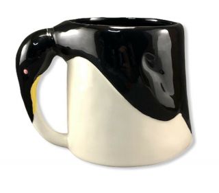 Vintage Vandor Imports 3d Penguin Mug 8 Oz Cup Hand Painted Japan 1978 Ceramic