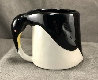 Vintage Vandor Imports 3D Penguin Mug 8 Oz Cup Hand Painted Japan 1978 Ceramic 2
