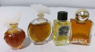 5 Vintage Miniature Perfume Nina Ricci,  Chanel No 5,  Champs Elysees,  Maroc 2