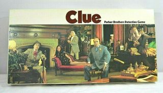 Vintage Clue Detective Game 1972 No.  45 Parker Bros.  Complete Usa