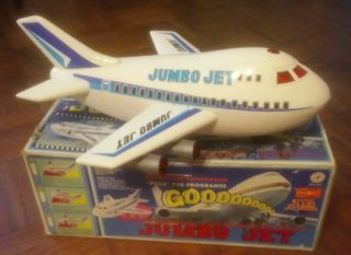 Jumbo Jet 747 1988 Battery Op.  Cheng Ching Toys W/ Box Vintage M Cs - 747