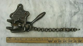 Vintage J.  H.  Williams Vulcan No.  1 Bench Top Chain Vise,  Overall Cond.