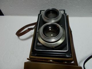 KODAK REFLEX II Camera with Case,  Flash and Booklet - 