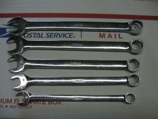 Snap On 5 Pc.  Metric Wrench Set 10,  12 - 15 Vintage Usa Snapon
