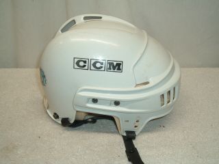Vintage Bht2l Ccm Hockey Helmet Adult Medium Size 6 - 7/8 To 7 - 1/8 White