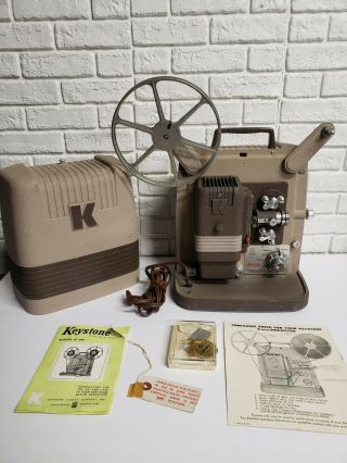 Vintage Keystone K - 100 Movie 8mm Film Reel Projector