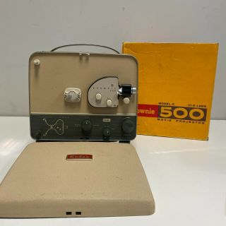 Vintage Kodak Brownie 500 8mm Model C F/1.  6 Automatic Movie Projector 1950s