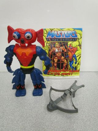 Vintage 1985 Mattel Motu He - Man Masters Of Universe Mantenna Complete,  Comic