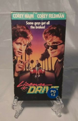 License To Drive Vhs Vintage 1988 Comedy (the Corey 