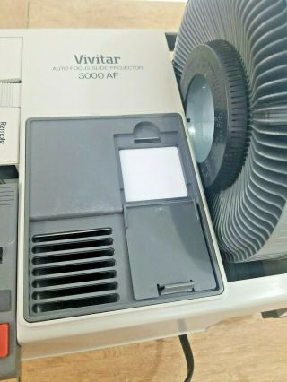 Vivitar 3000AF Slide Projector 35mm Auto Focus w/ Carousel & Box 3