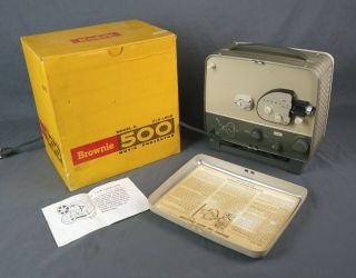 Vintage Kodak Brownie 500 8mm Model C F/1.  6 Automatic Movie Projector 1950s