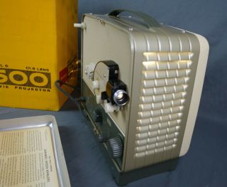Vintage Kodak Brownie 500 8mm Model C F/1.  6 Automatic Movie Projector 1950s 2