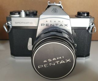 Vintage Pentax Spotmatic Sp 50mm F/1.  4 Lens Detachable Hotshoe Filter Case Cap