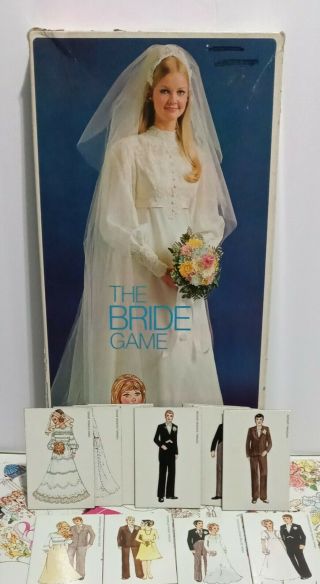 Vintage 1971 The Bride Game By Selchow And Righter Rare Board Game Unique