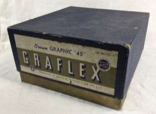 Graflex Empty Crown Graphic 4x5 Box