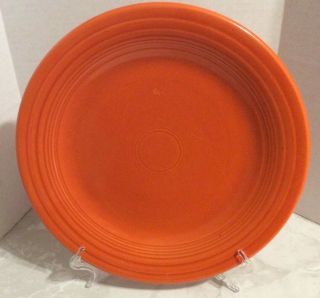 Vintage Fiestaware Dark Red Orange Dinner Plate 10 1/4” Fiesta