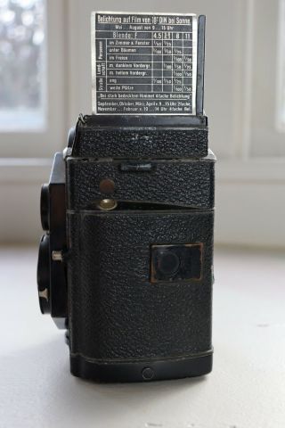 Zeiss Ikon Ikoflex TLR,  Zeiss - Opton 75mm 1:3.  5,  120mm w/Leather Case 3
