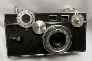 Argus C3 35mm Camera F=3.  5 50mm Cintar Lens,  Case,  Box,  Flash Handle,  Vintage