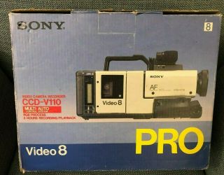 Vintage Sony Video 8 Pro Ccd - V110 Pro Camcorder - Parts