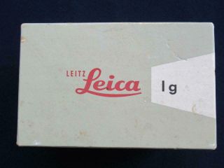 Scarce 1950s 1960s Ernst Leitz Leica 1g 35m Camera Box Only Great Accessory Item
