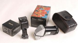 Minolta Angle Finder & Magnifier V Set - Both Ex,  /mint