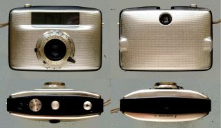 Vintage half - frame camera PENTI 2 with Domiplan 3.  5/30mm 2