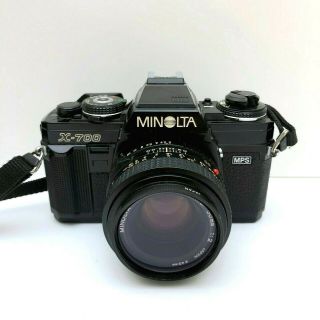 Minolta X - 700 35mm Film Camera With 50mm Lens F/2.  0 - For Parts/repair