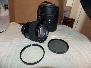 Nikon Lens Soligor 135mm,  1 : 2 With 2 Filters & Case