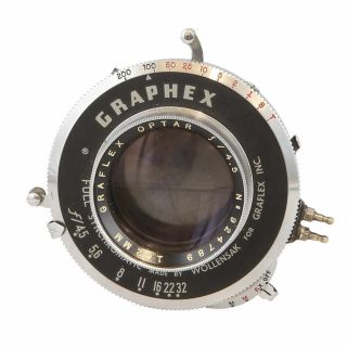 Graflex 162mm F/4.  5 Optar Bt Bipost (42 Mt) 4x5 Lens Ai