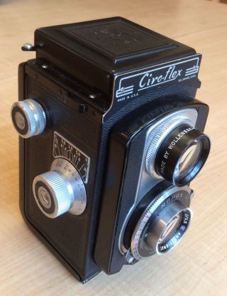 Vintage Ciro - flex TLR Camera.  Rapax Model C.  Wollensak 85mm f3.  5 Lens. 2