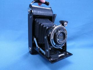 Voigtlander Bessa Early Folding Camera 1:4,  5 F=11 Cm With Leather Case