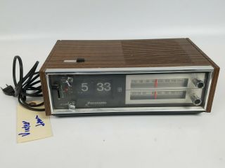 Vintage Panasonic Am - Fm Flip Clock Radio Model Rc - 6530