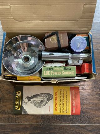 Vintage Minicam Synchron Junior Flash Equipment With Box / Instruction