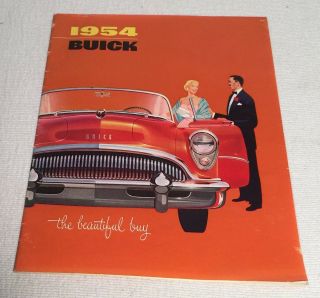 1954 Buick Roadmaster Skylark Century Vintage Full Line Sales Brochure