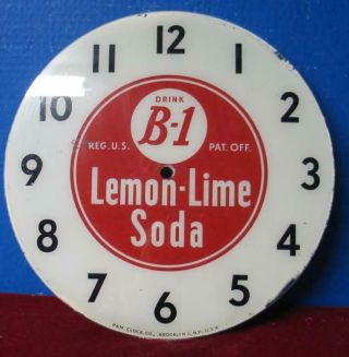 Vintage Pam Advertising Clock Face B - 1 Lemon - Lime Soda