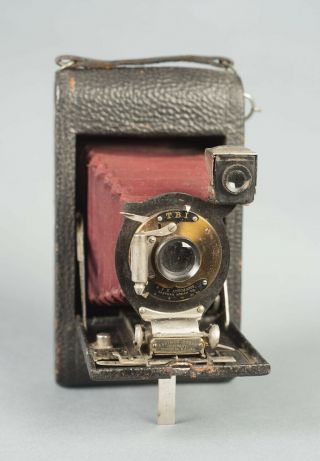 Kodak No.  3 Folding Pocket Camera Model C - 4 - Red Bellows