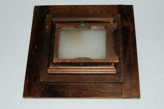 Burke & James View Camera - Wood Reversible Adapter Back W/ Ground Glass - 4 " X5 "
